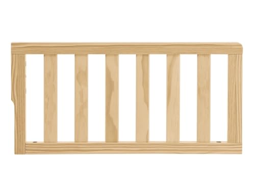 Image of Toddler Bed Safety Guard Rail Compatible with Delta Children Convertible Cribs - Solid Wood Rail for Convertible Crib to Toddler Bed Conversion - Safety Guard Rail (Unfinished, #0094)