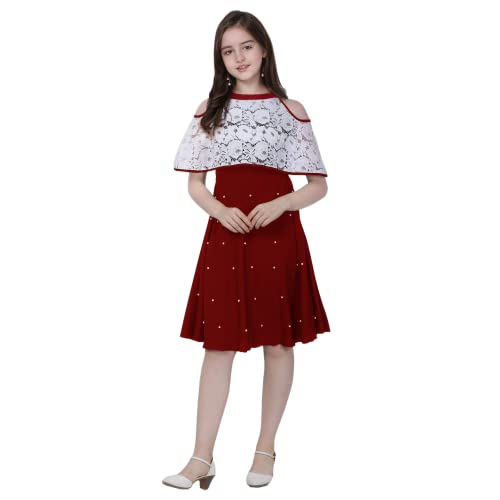 Image of Sheetal Associates Girls Midi Knee Length Half Sleeve Casual Dress