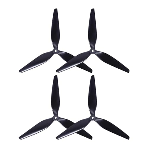 Hélice composite carbone 9050 rotors 3 pales 9 pouces pour racer FPV