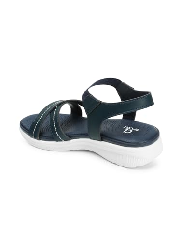 Image of Carlton London women's Cross Strap Adjustable Comfort Sandals