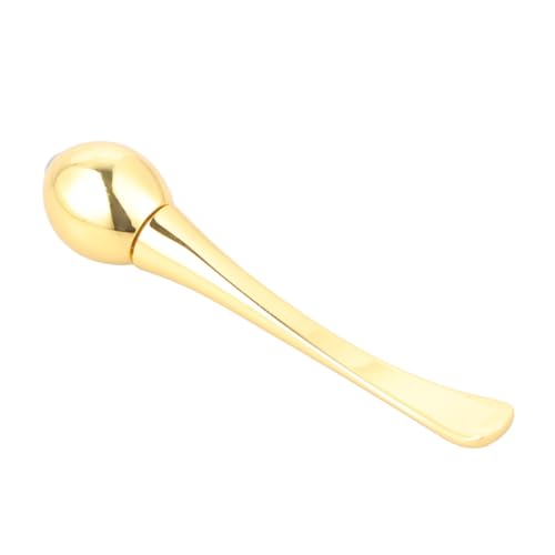 ROMISBABA Stick Per Occhi in Lega Di Zinco Dorato Strumento Massaggiatore Per Crema Occhi Mini Portatile Per Ridurre Occhiaie e Affaticamento Visivo Massaggio Delicato Per Viso