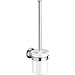 AXOR Toilet Brush with Holder, Wall-Mounted Easy Install 14-inch Classic Accessories in Brushed Nickel, 42035820