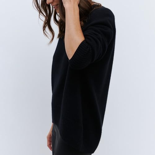 Image of Chunky Oversized Sweaters for Women 2025 - Crew Neck Long Sleeve Knit Pullover, Basic Fall and Winter Sweater