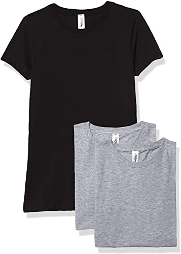 Marky G Apparel Girls' Fine Jersey Short-Sleeve Crew-Neck T-Shirt (Pack of 3)