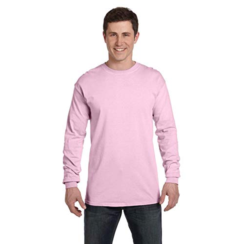 Image of Comfort Colors Adult Long Sleeve Tee, Style 6014 (Large, Blossom)