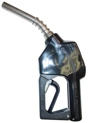 OPW 11AP-0400-1P Automatic Shut Off Unleaded Fuel Nozzle- w/Hold Open Clip, Black
