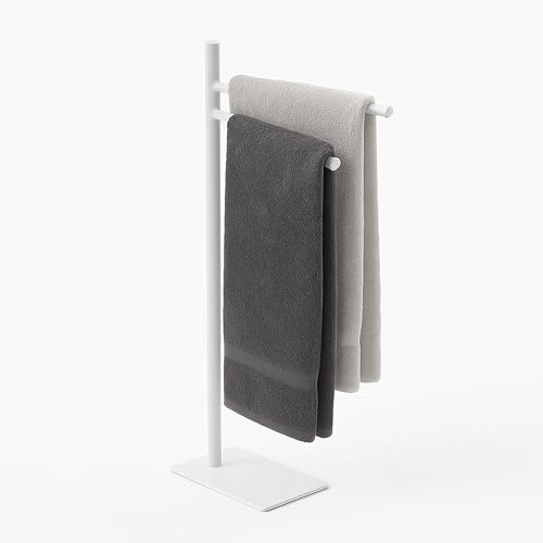 Relaxdays Handtuchständer, HxBxT: 78 x 33,5 x 14 cm, Edelstahl, 2...