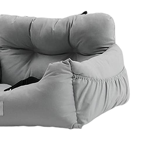 CLUB BOLLYWOOD® Dog Car Carrier Soft Comfortable Pet Booster Seat Crate Car Armrest House Gray 50x45x36cm|Pet Supplies | Dog Supplies | Beds| Beds| Beds|Beds