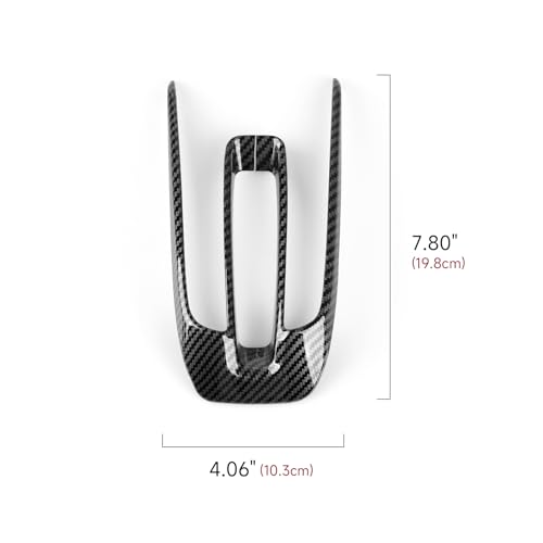 Image of Gas Center Gear Shift Panel Decals for Honda CRV 2017 2018 2019 2020 2021 2022 Accessories CR-V ABS Carbon Fiber Interior Stickers