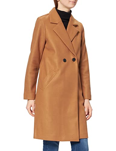 Image of Vero Moda Women's VMFORTUNEADDIE Long Jacket GA BOOS Jacket, Tobacco Brown, L