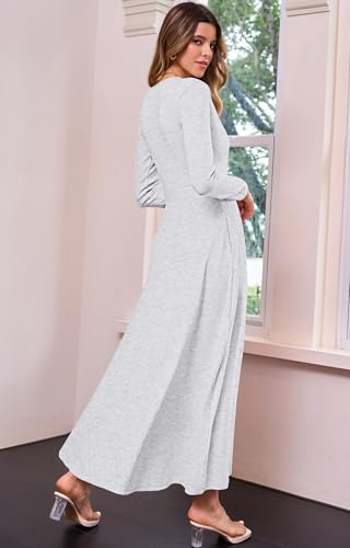 Save 67% on MISFAY Women's Casual Wrap Maxi Dress with Pockets - Image 5