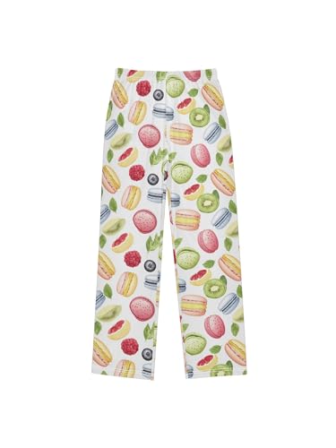 ZZKKO Macaron Fruit Colorful Boys Pants for Kids Jogger Pants with Pockets S