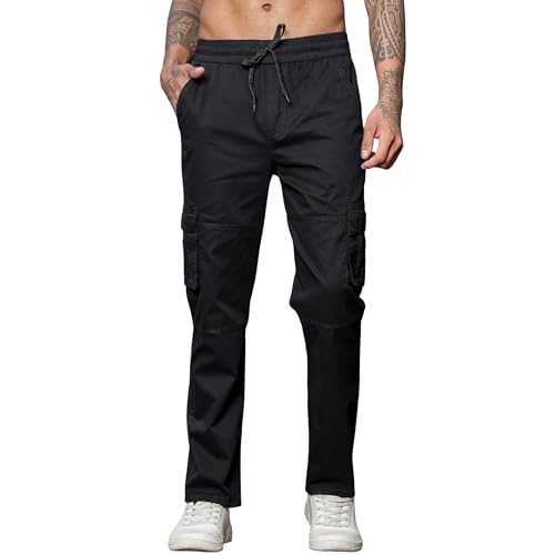 Image of Men's Stylish Cargo Pants | Slim Fit | Multi-Pocket Utility Trousers | Durable & Comfortable Fabric | Casual, Travel & Outdoor Wear