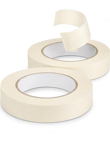 ZILAMGOO 110 Yards (2 Rolls 0.71) - Freezer Tape to Write On - Butcher Paper Tape & Food Tape for Storage Containers - Removable Freezer Paper Tape Easy Tear No Residue (2 Rolls)