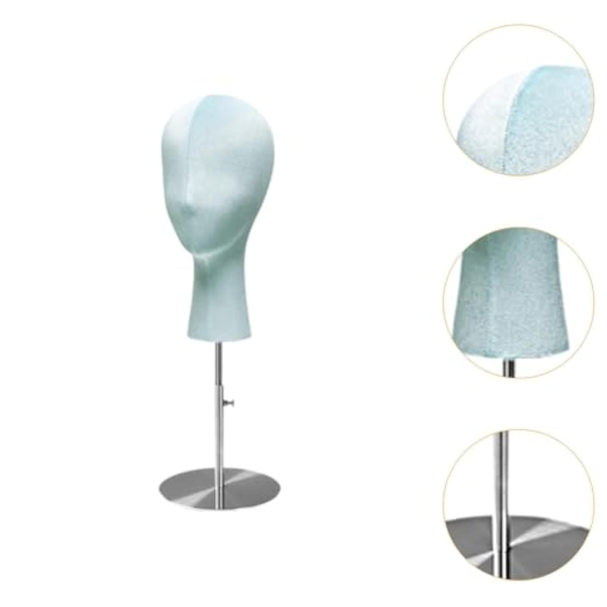 Hat Display Stand Mannequin Head Model for Business and Personal Use, Blue