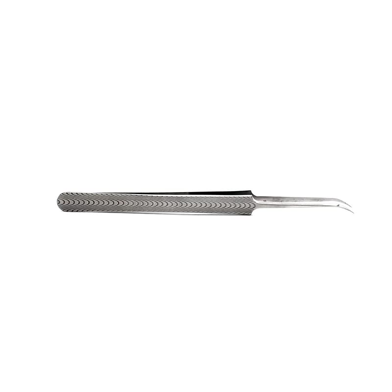 THE BRITISH BROW BAR | Thin Curved Tweezer for Lashes | Stainless Steel | Better Grip