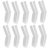 IWOWHERO Clip Corrector de Nariz Forma de U 10 Piezas, Dispositivo de Elevación Nasal Plástico Duradero para Alisar y Enderezar el Puente, Herramienta de Belleza Facial para Uso Diario