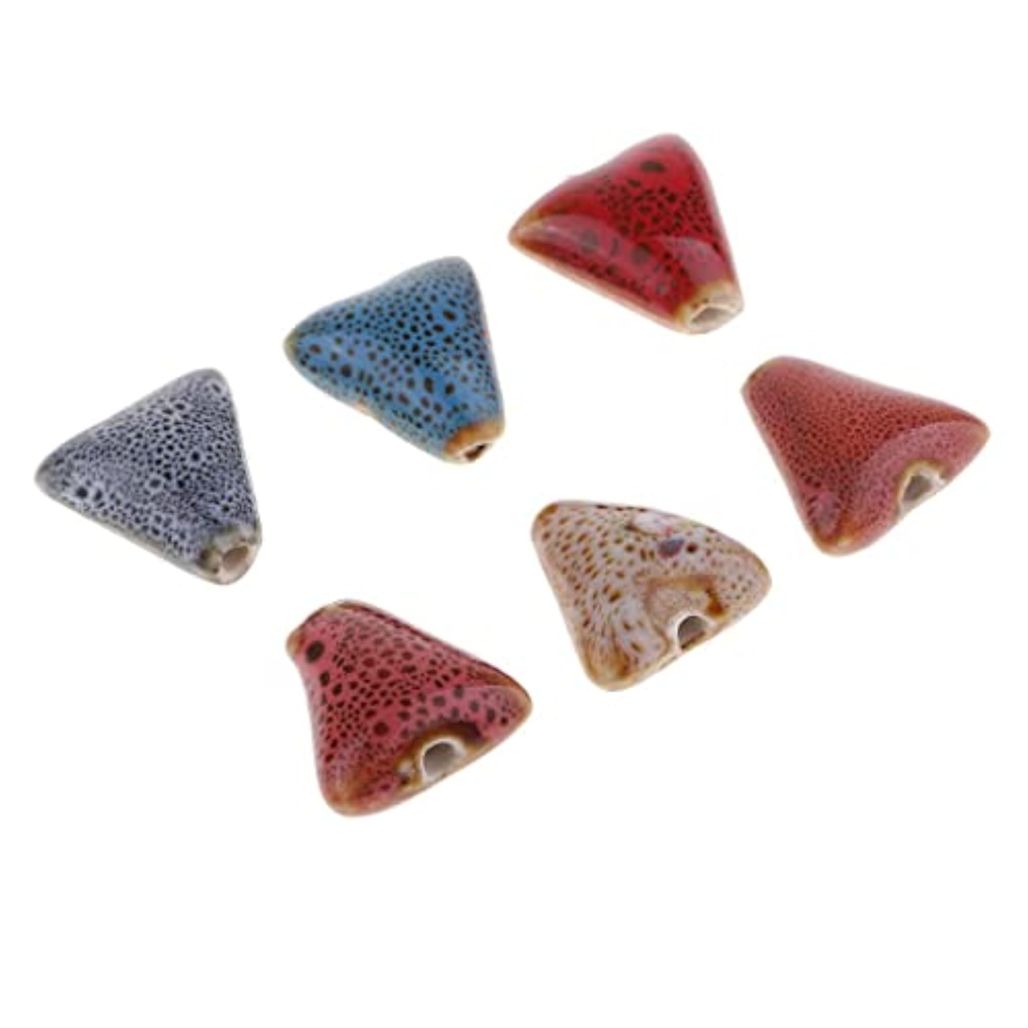 Flower Glaze Ceramic Beads for DIY Bracelet Making, 4x50 Pieces