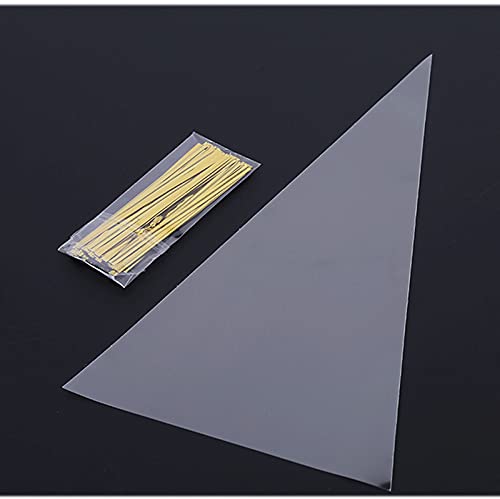 Zoete Kegels 100 stks Cellofaan Zakken Zoete Kegels Zoete Kegels Lege Popcorn Kegels Clear Cello Traktatie Zakken Zoete… - Image 8