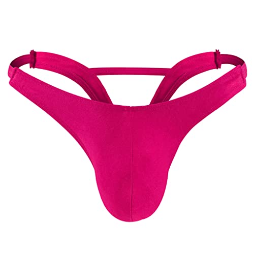 Men's Stretchy Low Waist G String Thongs Bikini Inverted Hollow Out Underwear Swimwear Panties2