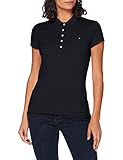  Tommy Hilfiger Damen Heritage Slim Fit Poloshirt, Blau (Midnight 403), 3XL