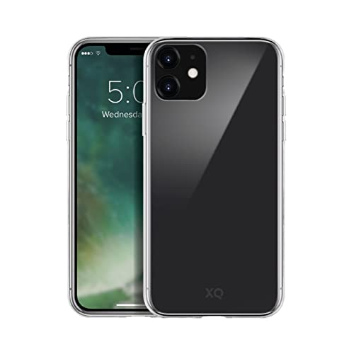 Xqisit - Carcasa de Cristal para iPhone 11 de 6,1', Transparente