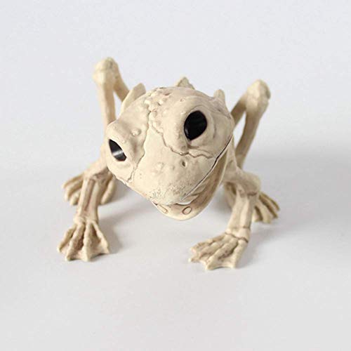Murciélago esqueleto de plástico de 30 cm con articulaciones móviles para Halloween WQHPLMD