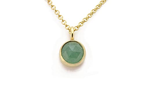 Pendentif Aventurine Verte en collier personnalisable de petites pierres