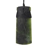 100% New Zealand Jade Necklace for Men and Women, Hand Carved Maori Necklace Jade Pendant for Men Wi
