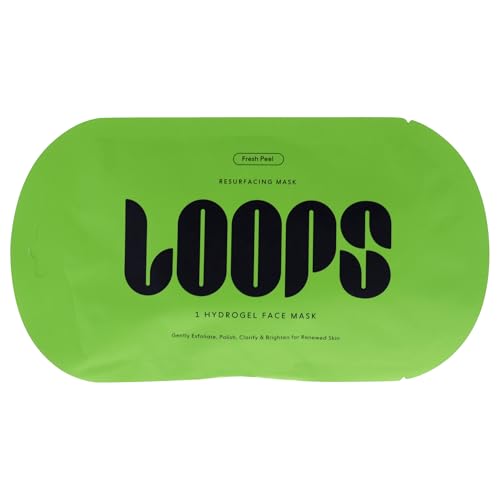 Image of LOOPS Fresh Peel - Resurfacing Hydrogel Korean Face Mask, 5pc | Gently exfoliate, polish, clarify & brighten, with fruit enzymes & BHA-rich willow bark, cruelty-free, suits all skin types