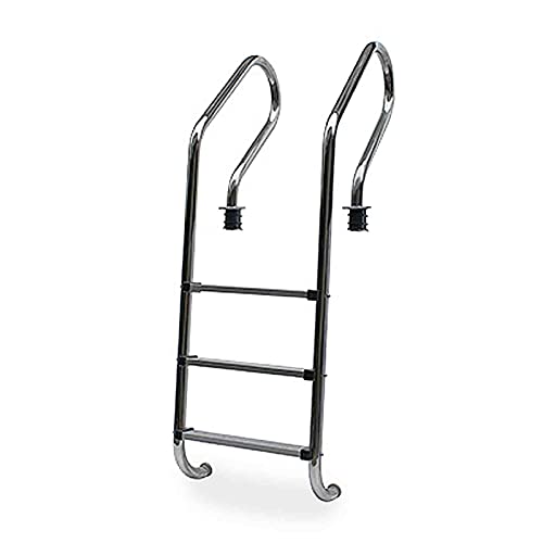 Escalera para piscina 3 peldaños acero inoxidable 304