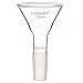 Labasics Glass Short Stem Powder Funnel with 75 mm Top Outer Dimension and 24/40 Inner Joint, Lab Glassware for Filtration and Transfer