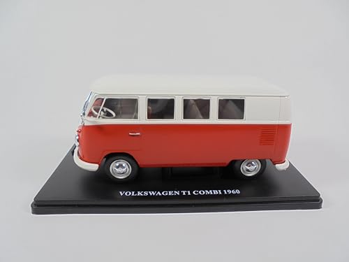 OPO 10 - Modelo de coche escala 1:24 compatible Volkswagen Combi T1 miniatura 2