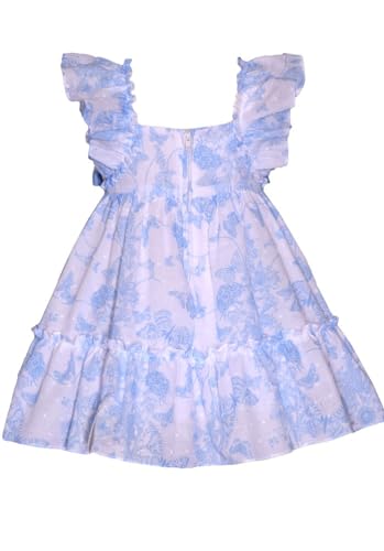 Bonnie Jean Baby Girls 3M-4T Ruffle Sleeve Bow Front Dress and Headband2