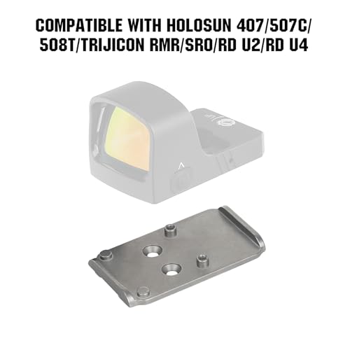 Placa de montaje para Glock 17 19 MOS con Holosun 508T 4