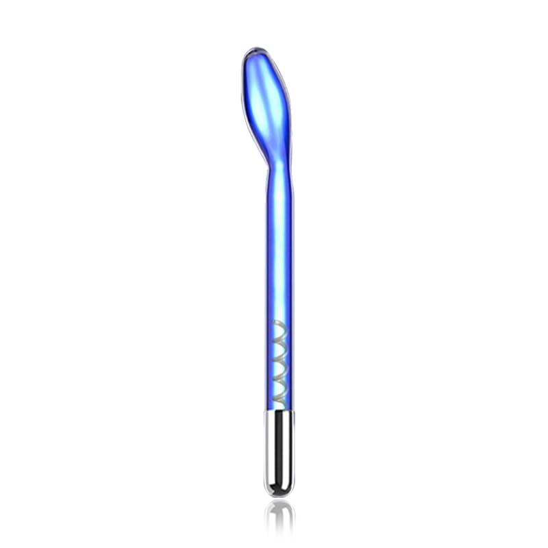 Electrode Wand Glass Tube Handheld Spare Parts for Hi Frequency Tongue Tube (blue)