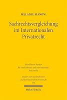 Sachrechtsvergleichung Im Internationalen Privatrecht 3161642287 Book Cover