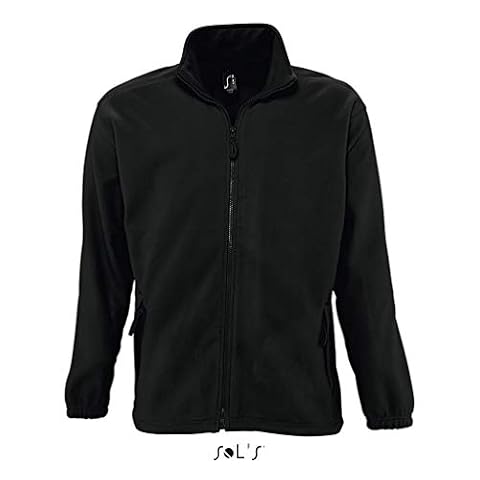 SOL'S Męska kurtka polarowa North (czarna, 5XL), czarny, 5XL