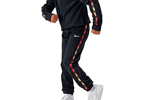 Nike Little Boy's 2-Piece Dri-FIT Logo Tape Black Hoodie & Pants Set Sz: 44