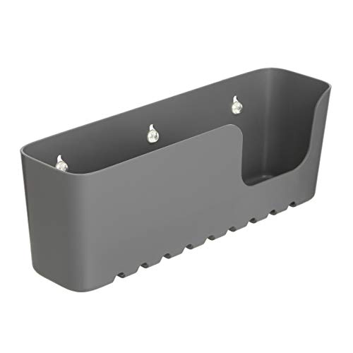 Tatay Estanteria Ducha Sin Taladro Rectangular | Incluye Ventosas | Soporta 2,5 kg | Polipropileno Resiste Humedad | Medida Grande | 30 x 8,5 x 11 cm   Modelo Standard   Gris