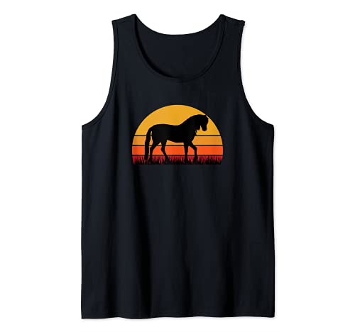 Horse Horse Sport Dressage Farmer, Farmer, Pony Mare Tank Top, Black