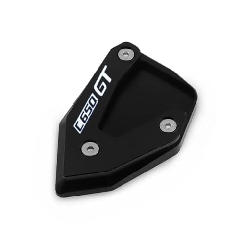 Motorrad Aluminium Fuß Seitenständer Verlängerung Ständer Vergrößerer Pad Trägerplatte Für BMW C600 SPORT C650GT C 650 GT 2012-2023(SCHWARZ)