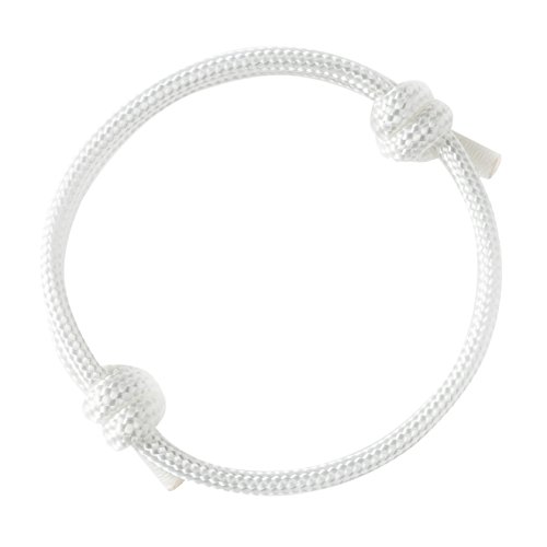 Wind Passion Nautical Braided White Mono Rope Cord Men Bracelet
