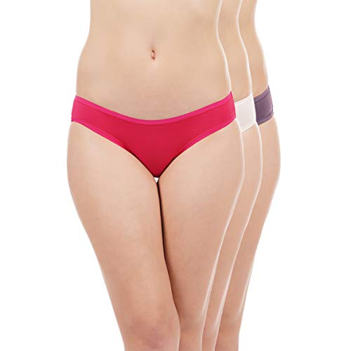Image of Amante Solid Low Rise Cotton Bikini Panty Pack(Pack of 3)