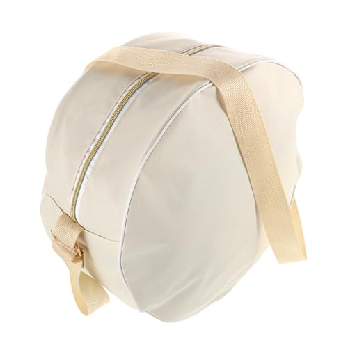 BCOATH Yoga Wheel Storage Bag Yoga Accessories Fitness Bag Gym Accessories for Women Beige Polyester