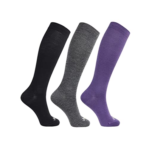 Image of ja vie 80% Merino Wool Ultra Soft 15-20mmHg Graduated Compression Socks for Women & Men