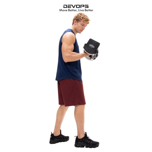 Image of DEVOPS Men's 2-Pack Loose-Fit 10 inch Workout Gym Shorts with Pockets