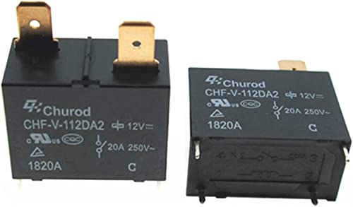 Relé de 12V CHFV112DA2 AMUCK de alta conductividad con 20A de potencia continua en pack de 5