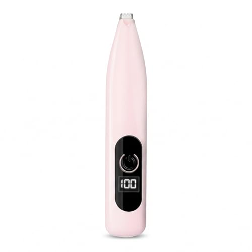 Electric Seam Ripper for Embroidery - Professional Stitch Remover Tool with LED Display & Light Precision Embroidery Removal Tool R-Shaped Safety Ceramic Blade for Sewing Quilting DIY (Pink)