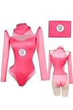Atom Eve Cosplay Costume Swimsuit Invincible Eve Wilkins Bathing Suit Sexy Bikini Adults Women Halloween Outfits Swimsuit Pink
